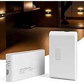 2 Adet Beril İki Y&ouml;nl&uuml; Sens&ouml;rl&uuml; Şarjlı LED Aplik, 5W 2700K Sıcak Işık, DC 5V, 110&deg; Hareket Algılama, 3-5m Sens&ouml;r Mesafesi, 20