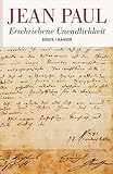 Erschriebene Unendlichkeit: Briefe by 