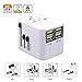Produktbild Teepao Universal Reiseadapter Weltweit für 150 Länder | Reise Steckdosen Adapter mit 4 USB und 8 Loch-Buchse für EU/Asien/USA/JPUK AU/CN/Namibia/Dominikanische/Südamerika