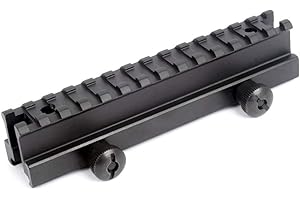 OAREA AR Riser Mount Weaver Picatinny High Profile See Thru 20 mm z 13 gniazdami Weaver Picatinny Rails Picatinny Pistolet Airsoft Polowanie na broń