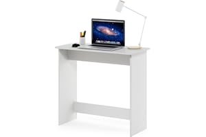 Furinno Semplicistico Tabella di Studio, Legno, Bianco, 39.12 (D) x 79.50 (W) x 75.69 (H) cm