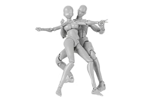 AROYEL Body Kun DX Ensemble de figurines d'action masculines et féminines pour poupée SHF Body Kun en PVC Body-Chan DX Set 2.0, modèle de figurine mobile en PVC pour cadeaux SHF (homme + femme)