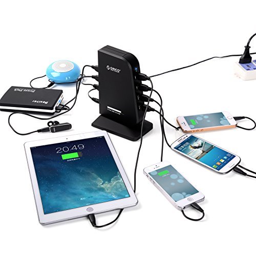 ORICO Powered Multifunktions-USB 3.0 7-Port Hub mit 2 x BC1.2 Ports für Daten-Sync und Lade-Tablets und Smartphones - 3