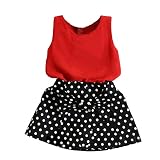 Internet Fashion Girls Vest Pleated Dress Two Pieces Set Clothes Kids Skirt Suit 2-6 Years Old