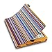Price comparison product image Lente Designs Protective Case Cover for Apple iPad Air 1 or 2 with Auto On/Off in Orange & Blue Siena Stripes