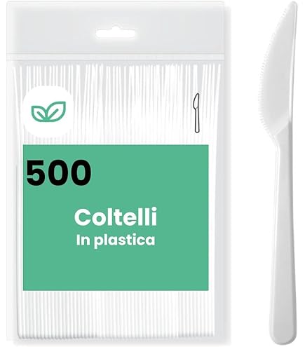 Coltelli Di Carta Compostabili - Confezione Da 100 Pezzi, Per Feste E Catering, Ecologici - Foto 5