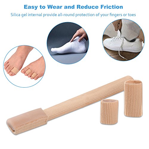 SOUMIT 1Pc Finger Zehenschutz mit Einzelne Seite Gel-Futter-Pad, Zehen Separator Korrektur Bandagen für Hallux Valgus Bunion Hühneraugen – Schmerzlinderung & Komfort - 3