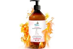 ‎RITALIA Groß 500ml Anti Cellulite Creme für Bauch und Hüften Ritalia® mit BIO-Zutaten straffend und entwässernd wirken für Oberschenkel und Gesäß besser als Senfsalbe gegen Cellulite