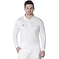 Nivia Lords Full Sleeves Cricket Jersey for Men | Cricket Kit | Cricket T-Shirt (White)