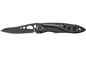 Leatherman Skeletool KB - Couteau de Poche Noir avec Lame en Acier Inoxydable et Décapsuleur - Noir