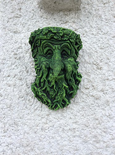Green Man Big Nase Stein Garten Ornament Wandschild 3 Farben erhältlich - 3