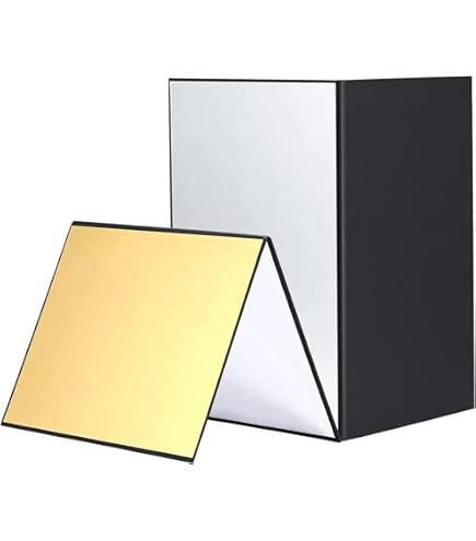 Pannelli Riflettenti 3 In 1 - 2 Pezzi 21x29 Cm, Oro/Argento/Bianco/Nero, Per Foto Di Prodotti E Still Life - Foto 10