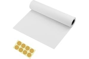 MAOQYE White Drawing Paper Roll, Art Paper Roll Painting Sketching Paper, Easel Paper Roll Ideal for Graffiti, Blueprint, Kids Crafts 10m x 22.5cm(393'' X 9'')