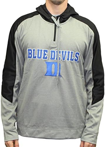 Duke Blue Devils NCAA "Illustrious" Men's 1/4 Zip Pullover Hooded Jacket