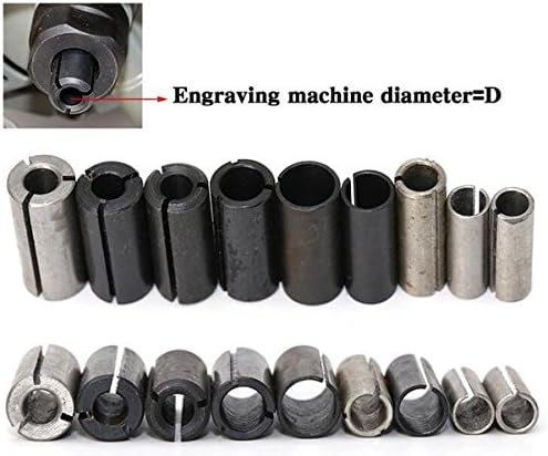 AKUTA 9pcs cutter conversion chuck engraving machine edge trimmer wood milling adapter