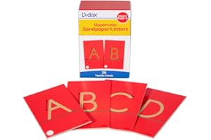 Didax DD-210830 tactiles Lettres majuscules Sandpaper