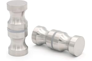 Nuzamas massiver Duschtürknopf rund Türgriff aus Edelstahl für Badezimmer, Glastüren