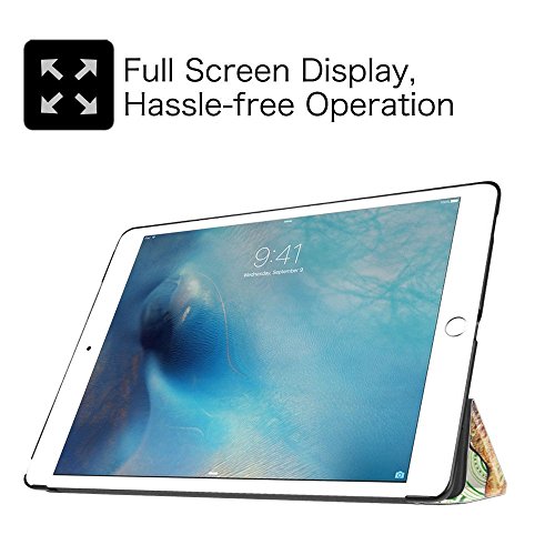 Fintie iPad Pro 12.9 Zoll Hülle – Ultra Schlank Superleicht Ständer Schutzhülle SmartShell Cover Case Tasche mit Auto Schlaf / Wach Funktion für Apple iPad Pro 12,9 Zoll (2015 Version), Liebesbaum - 4