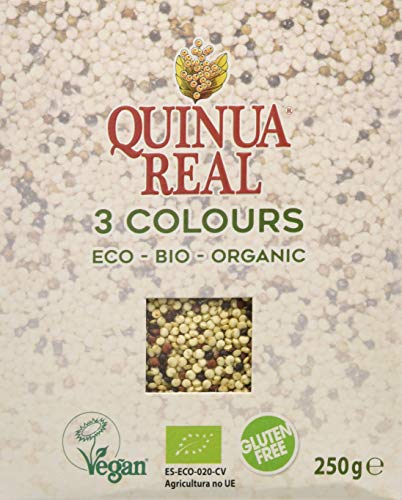 Grano pulido 3 colores de quinoa real bio gluten free - Quinua Real - 250g (caja 6 uds) Total: 1500 g