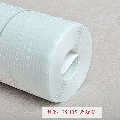 Jedfild Korean-style garden non-woven cloth wallpaper flowers dandelion warm romantic bedroom living room wall paper, light green