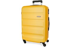 ROLL ROAD Flex Maleta Rígida Fabricada en ABS, un Material, Cierre de combinación Lateral 4 Ruedas Dobles Equipaje Mano, Práctico Interior con un Compartimento