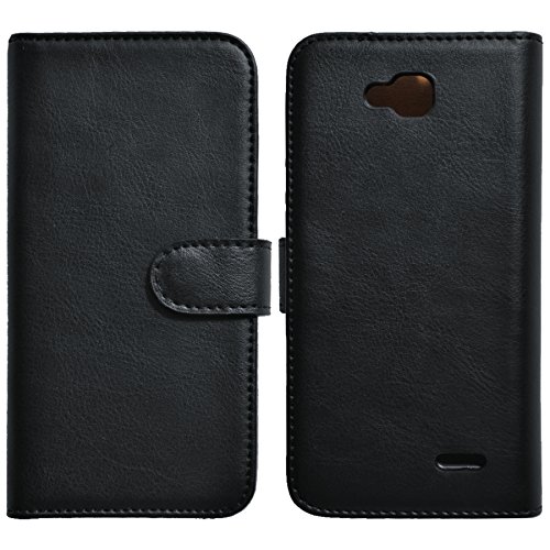 Slabo Flip Case Cover in Bookstyle für LG L90 – TOP QUALITÄT – schwarz | black - 3