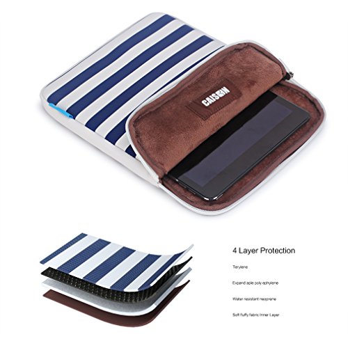 Caison Wasserdichte Streifen 10″ Tablette Hülle Für 9.7″ iPad Pro / Air / Air 2 iOS / Samsung Galaxy Tab / Android Tablets Bag Tasche Pouch Beutel - 4