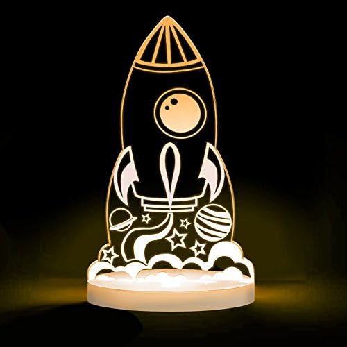 Total Dreamz Rocket Multicolored Automatic Intelligent LED Night Light, Remote Control, Factory Direct