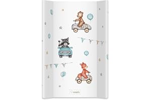 Albero Mio Hartschalenwickeltisch | 80x47 cm | Wickeltisch für Kinderbett oder Kommode | Wickeltisch mit Sicherheitsfüßen | Babywickeltisch | Jungen- und Mädchenaufsatz | Cars