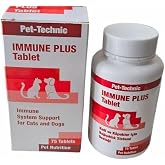 PET-TECHNIC Immune Plus Tablet &ndash; Kedi ve K&ouml;pekler İ&ccedil;in Bağışıklık G&uuml;&ccedil;lendirici Takviye | Beta-Glucan, Propolis, Vitamin C ve 