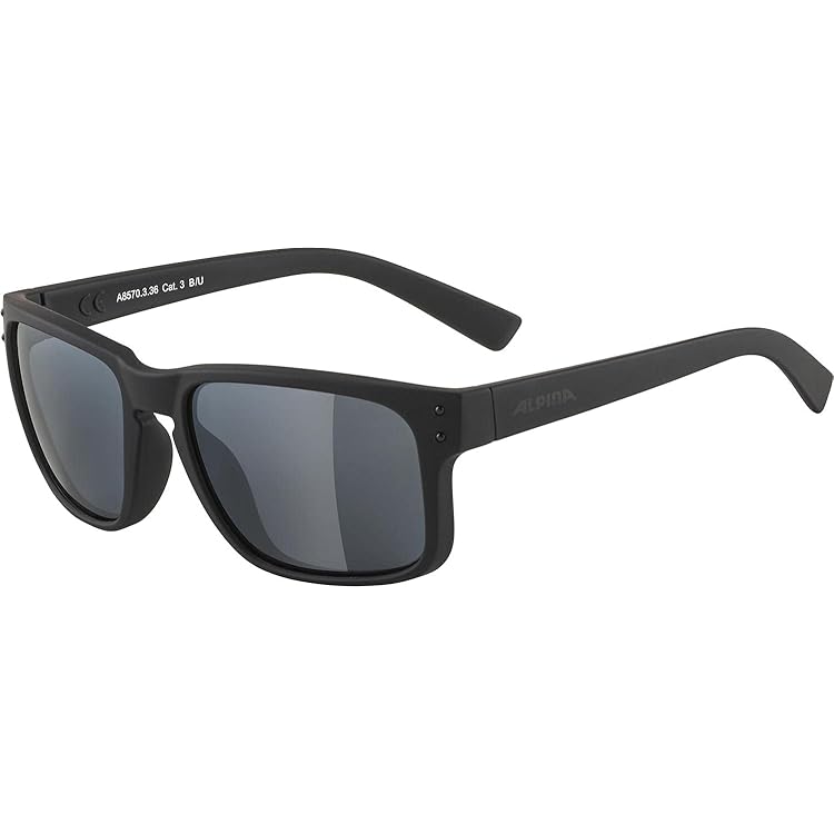 ZENOTTIC Vierkante Gepolariseerde Zonnebril voor Mannen Ultralight Koolstofvezel Zonnebril Rijden Vissen Golf Sport UV400 Bescherming, Zwart frame blauw gespiegelde lens, Large