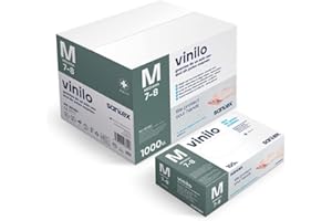 SANTEX Guante DE Vinilo Azul SIN Polvo M 100UDS