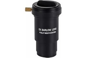 GAEIRT Barlowlinse, 5-fache Barlowlinse, 1,25 Zoll Barlowlinse, mehrfach beschichtete 1,25-Zoll-5-fache Barlowlinse mit M42 x 0,75 mm Gewinde für 31,7-mm-Teleskopokular