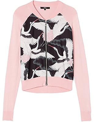 FIND Jersey Bomber Pull Femme, Rose (Pink), 40 (Taille Fabricant: Medium)