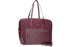 El Potro Lana Bolso para Portátil 15,6" Rojo 40x32x8 cms Poliéster y PU