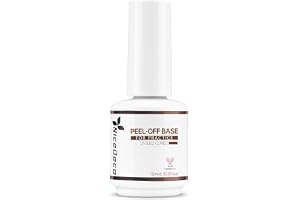 Nicedeco Peel Off Base Coat 15ML Gel Nagellack Avtagbar Baslack Klar Avtagbar Gellack För att öva på nagelkonst