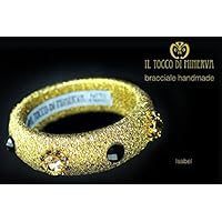Armband mit Swarovski-Kristallen und Steinen Lamè Isabel handgefertigt Made in Italy