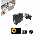 Escozor® Metal Invisible or Hidden NFC Smart Digital Lock Specially Designed For Wardrobe, Cabinet or Drawer Master & User Cards With Lock (Black, Polished)