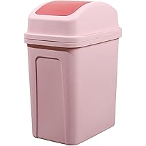 Home Centre Compact Plastic Swing Top Waste Bin 5 Litre Cappuccino House Office Bathroom Lobby Dustbin