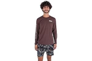 Hurley H2o-Dri Easton Fastlane UPF LS Top Maglietta Rash Guard Uomo