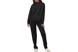 LANUNLLY Chandal Mujer Completo Conjuntos Deportivos Talla Grande Ropa Deportiva Invierno Otoño Sudadera Manga Larga Gimnasio Sudaderas Con Capucha Y Pantalón Conjunto Deportivo Dos Piezas Deportivos Jogger