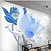 Produktbild Guyuell Benutzerdefinierte Wandbild 3D Tapete Neue Chinesische Tinte Lotus Fresko Kunst Wohnzimmer Schlafzimmer Tv Non-Woven Hintergrund Wasserdichte Tapeten-250Cmx175Cm
