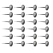 Produktbild Floridivy 24PCS / Set Auto-Kofferfahrzeug Quad Reifen Pannenset Wired 6mm Stecker Pilz-Flecken-Universal-Reifen-Reparatur-Werkzeuge