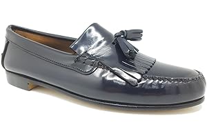 ZAPATOMODA Zapato Castellano Hombre | Mocasines 1901 | Flecos y Borlas | Suela | Hecho en España | 209