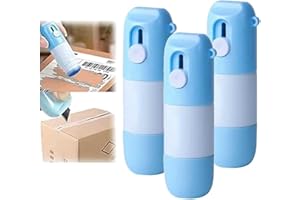 FEAOLALA Thermo-Papier-Korrekturflüssigkeit mit Auspackmesser, tragbare Informationen, Auslaufschutz, Korrekturflüssigkeit für Privatsphäre und Bürogeräte, Paketetiketten, Rechnungen (3 Stück)