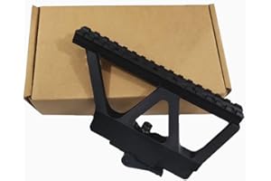 FIRECLUB Quick Detach Ak Railed Scope Mount Picatinny Side Rail Mounting for Ak-47, Ak-74 Black