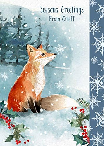 Christmas Card From Chipping Campden - Luxury Fox Design Xmas Card From Your Town