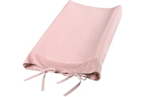 GOTOTOP Baby Changing Pad Cover for Girls and Boys, Soft Breathable Newborn Infant Changing Table Cover for Diaper Changing Mattress(Pink)