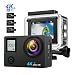 Produktbild Action Cam TOPELEK WIFI 4K HD Action Kamera Verbesserte 2 Bildschirme Helmkamera Wasserdichte Unterwasserkamera Mit Selfie Stick und 3 Wiederaufladbarer 1050mAh Batterien Laufzeit Bis 270 Minuten.