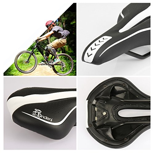 Ondeni Fahrradsattel mit wasserdichter Fahrradsattelbezug MTB Gel Sattel Mountainbike Sattel City Tourensattel Trekking Rennrad Sattel - 5